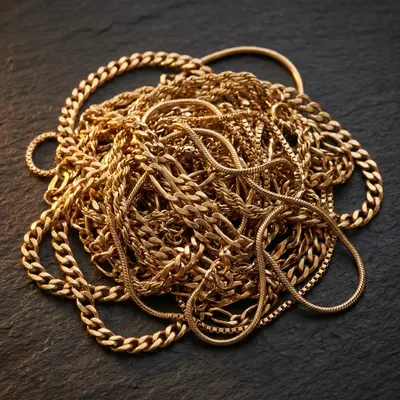 Bundle of 9ct chains